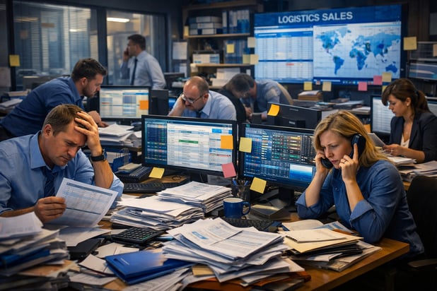 Illustration of unstructured and inefficient sales research processes