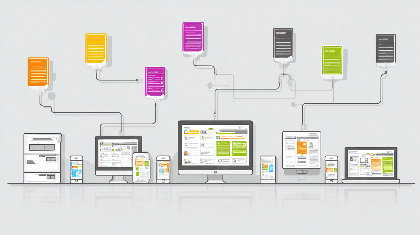 Workflow diagram of orders being distributed in multiple languages to employees in Germany