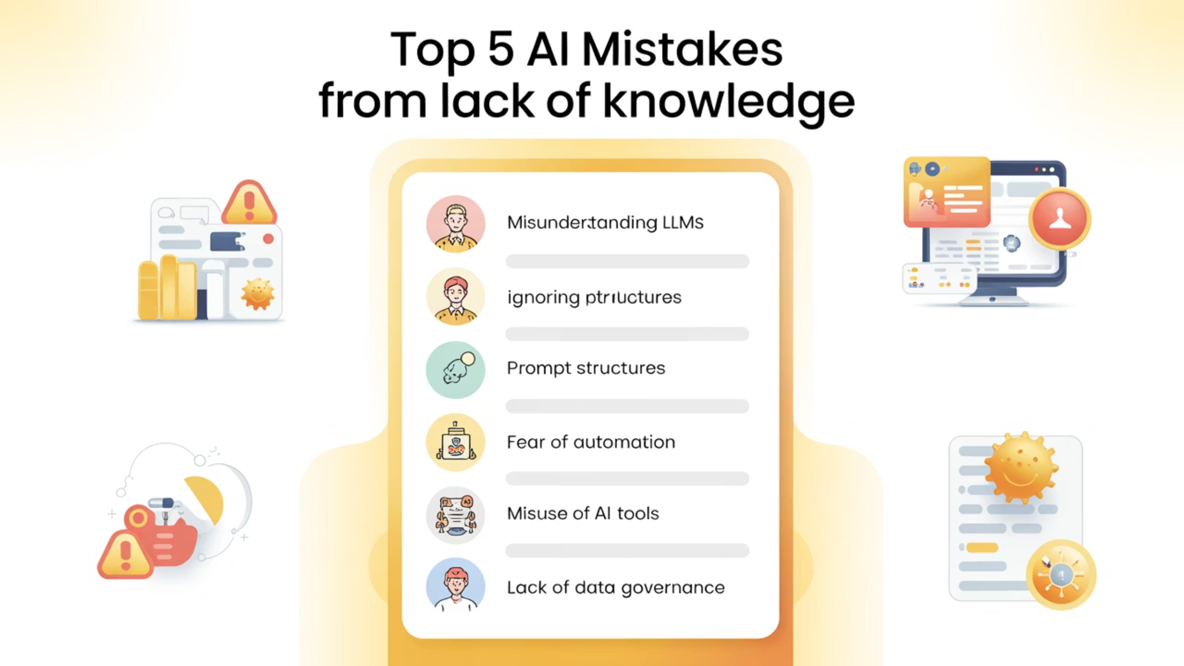 Top 5 AI mistakes from lack of knowledge