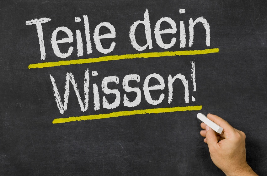 Teile Dein Wissen - Fotolia_107859419_S